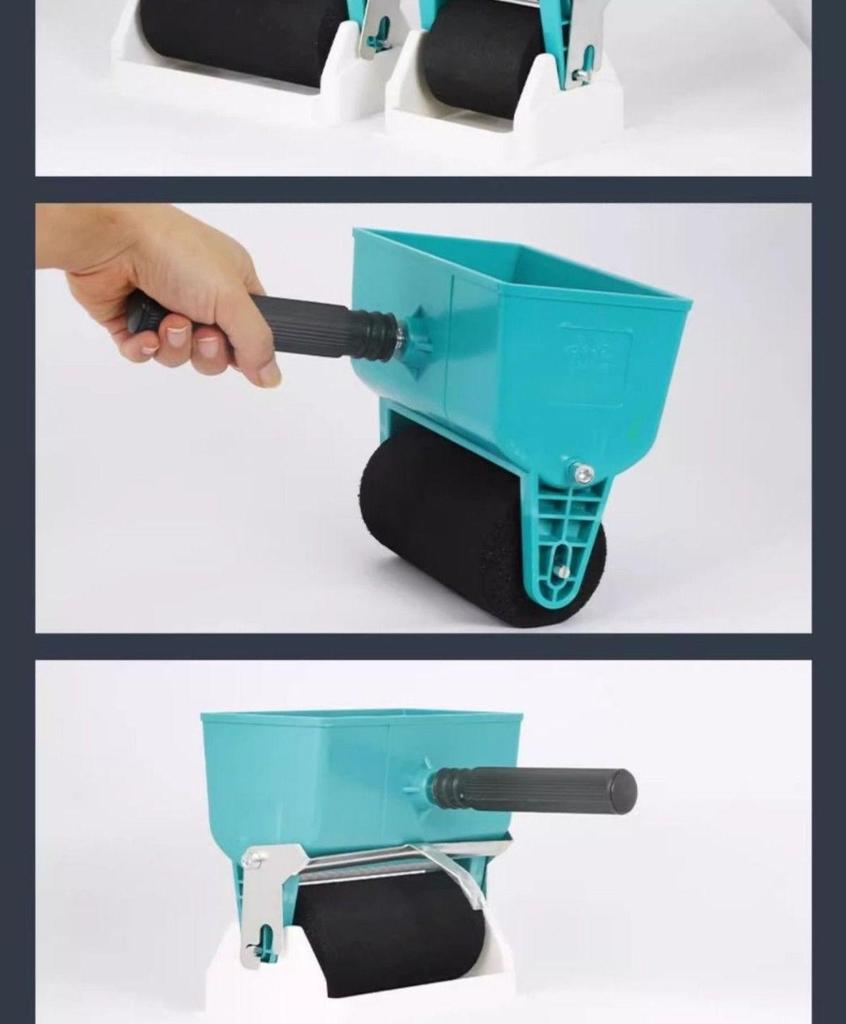 Compact Manual Glue Roller for Wood, Wallpaper, and Cardboard - Small Laminating and Gluing Tool