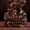 Chinesischer Stil Vintage Reines Kupfer Über den Fluss Setzen Zen-Inspirierte Handarbeiten Antike Figuren Buddha-Statuen Heimdekorationen
