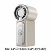 120 Adjustable Settings Mini Handheld Fan LED Display Turbo Fan Portable Desk Fan  Travel