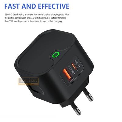 USB C Ladestecker 25W PD USB Typ C Schnelllade-Ladegerät Schnelles Handy-Ladegerät Wandadapter Für iPhone 15 14 13 Pro Xiaomi Samsung