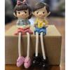 1 Set Hanging Legs Romantic Couple Showpiece | Cute Boy &Girl | Gift for Him/Her, Mother's Day, Home Décor, Living Room