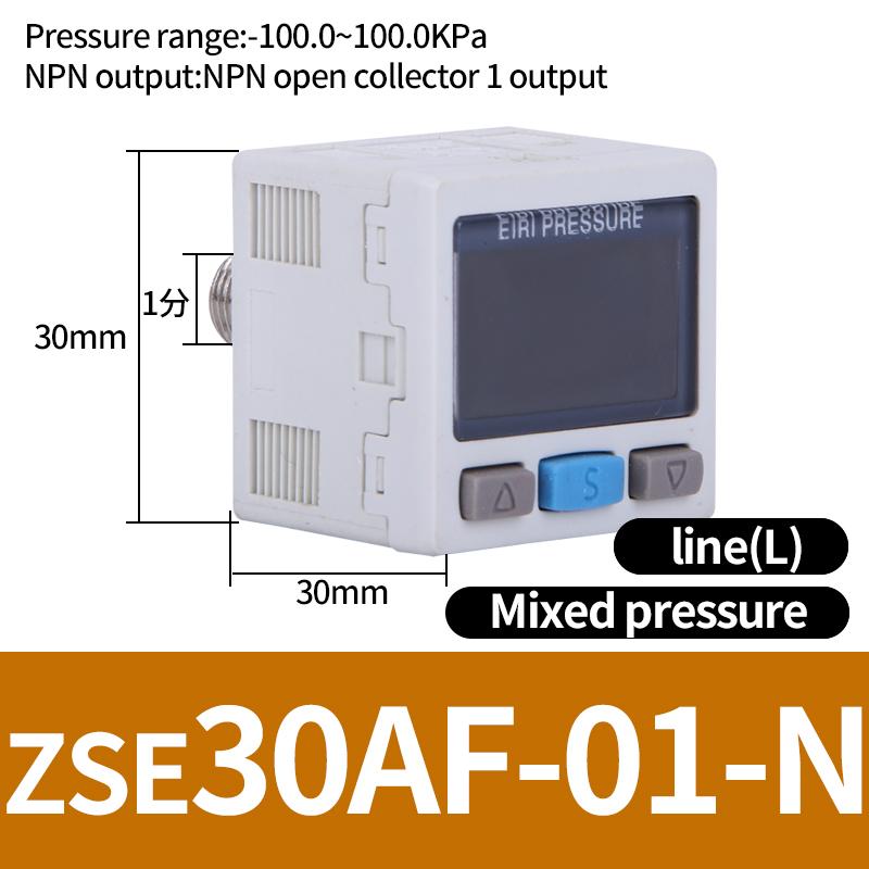 ZSE / ISE30A Pneumatic High-Precision Electronic Digital Display Pressure Switch ISE30A-01-N-L ZSE30A-01-P-L ZSE30AF-01-A