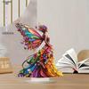 2D Flat Acrylic Colorful Butterfly Fairy Decoration, Indoor and Outdoor Decoration - No Battery/electricity Required, Free Day Decorati