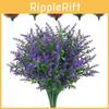 Artificial Lavender Outdoor Decoration With Soft Pvc Material For Garden Decor