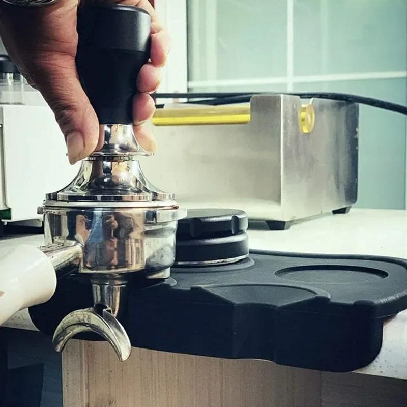 Silikon Espresso Kaffee Tamper Matte Gummi Eckmatte(kein Kaffeestempel) Rutschfeste Unterlage Kaffeepresse Werkzeug Kaffeezubehör