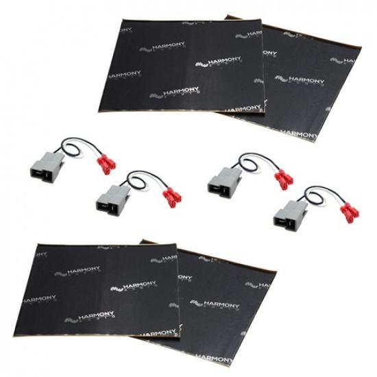 Fits Mercedes 0 Series 84-93 Factory Speaker Replacement Harness w/ Dampening