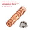 Header Stud Kit, M10x1.50 Thread T3 T4 T6 High Strength Turbo Stud Kit Flange Nuts