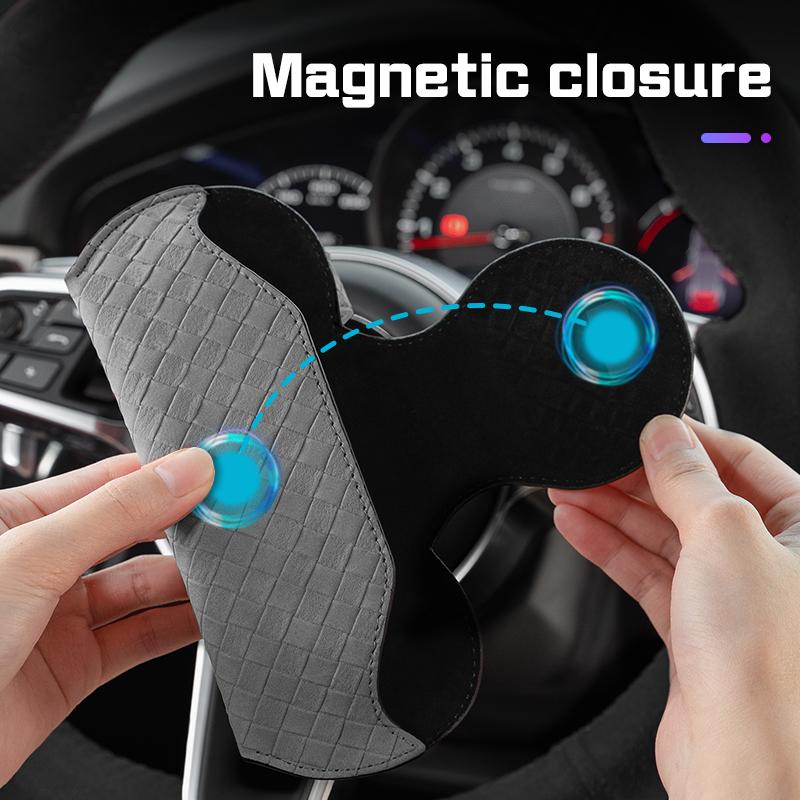 AABIV1 Car Visor Glasses Case For KIA K5 K2 K3 Ceed Sportage Rio 3 Proceed Sedona Forte Cerato Venga Magnetic Leather Sunglasses Holder