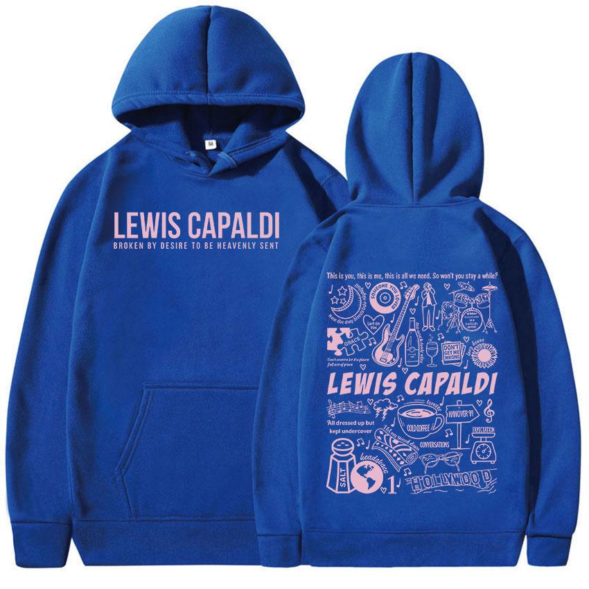 

Singer Lewis Capaldis Album Print Hoodie Men Women Fleece Clothing Pullover Sweatshirt Casual Autumn/Winter Oversized Hoody 2XL