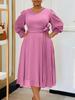 New Spring Imported Fashion Elegant Casual A-Line Dress Plus Size