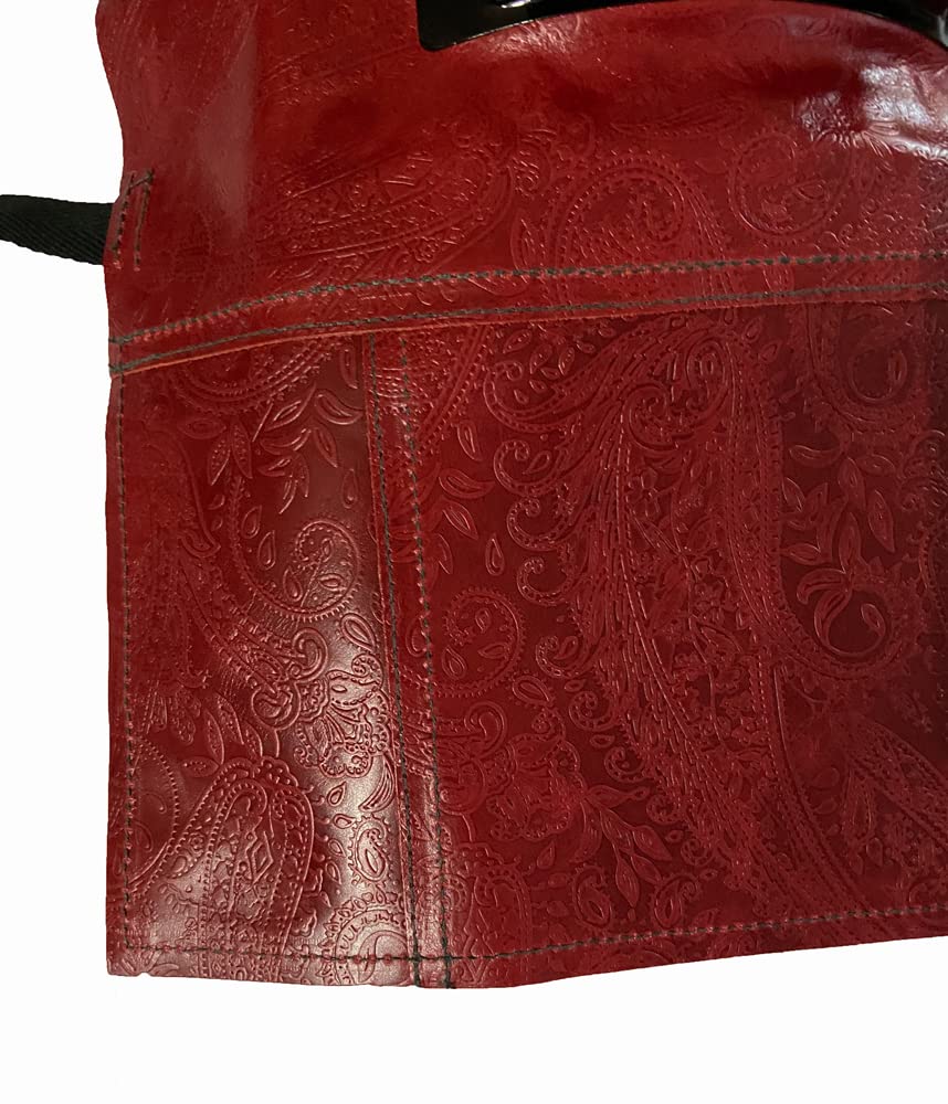 Red Gear Welding Combination Made in Japan Headgear, Drawstring, (Red Paisley)