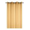 Voilage à oeillets 140 x 260 cm Wood moutarde