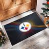 Pittsburgh Steelers Kristall Samt Teppich Weich Anti?Rutschfeste Fußmatte Bequemer Wohnzimmer Schlafzimmer Dekor Teppich