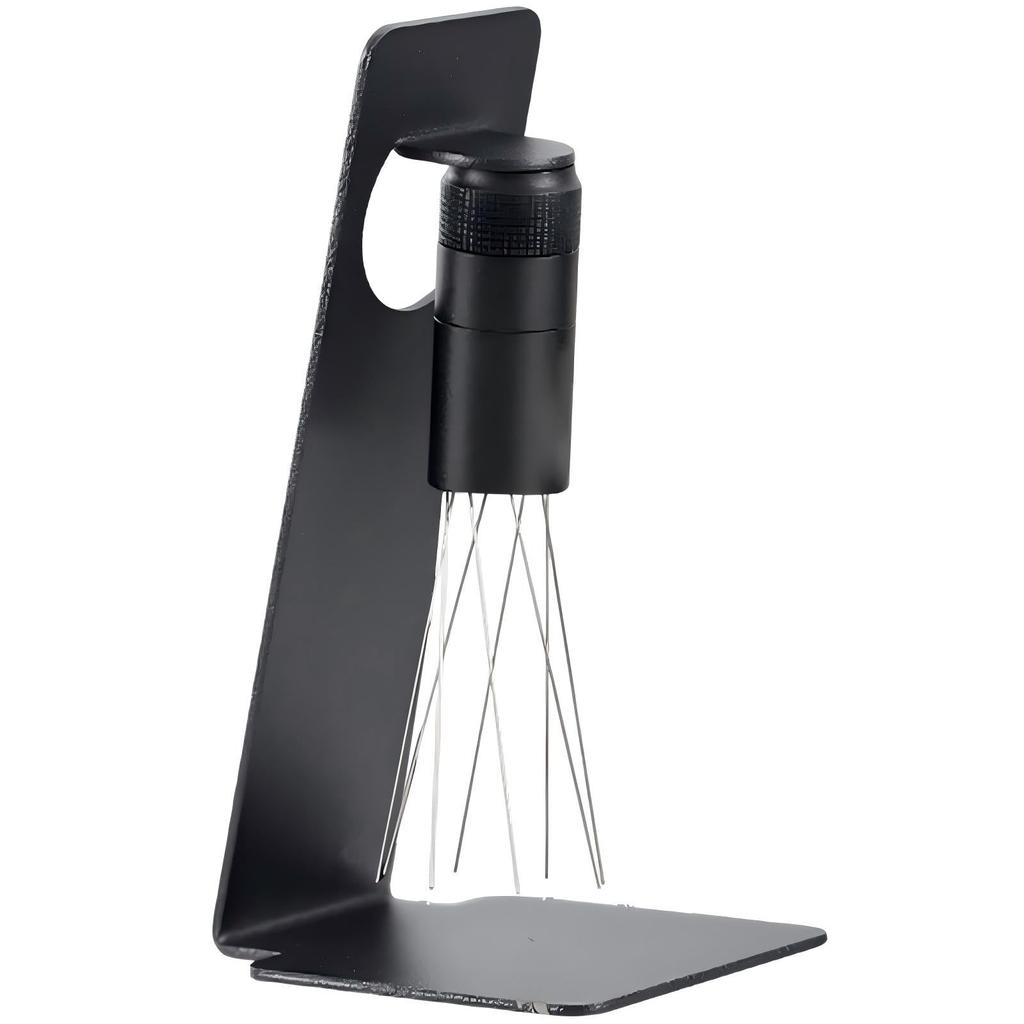 WDT Espresso Coffee Distribution Tool with Magnetic Stand, Adjustable Barista Needle Stirrer 304 Stainless Steel Eight 0.4mm Precision Needles
