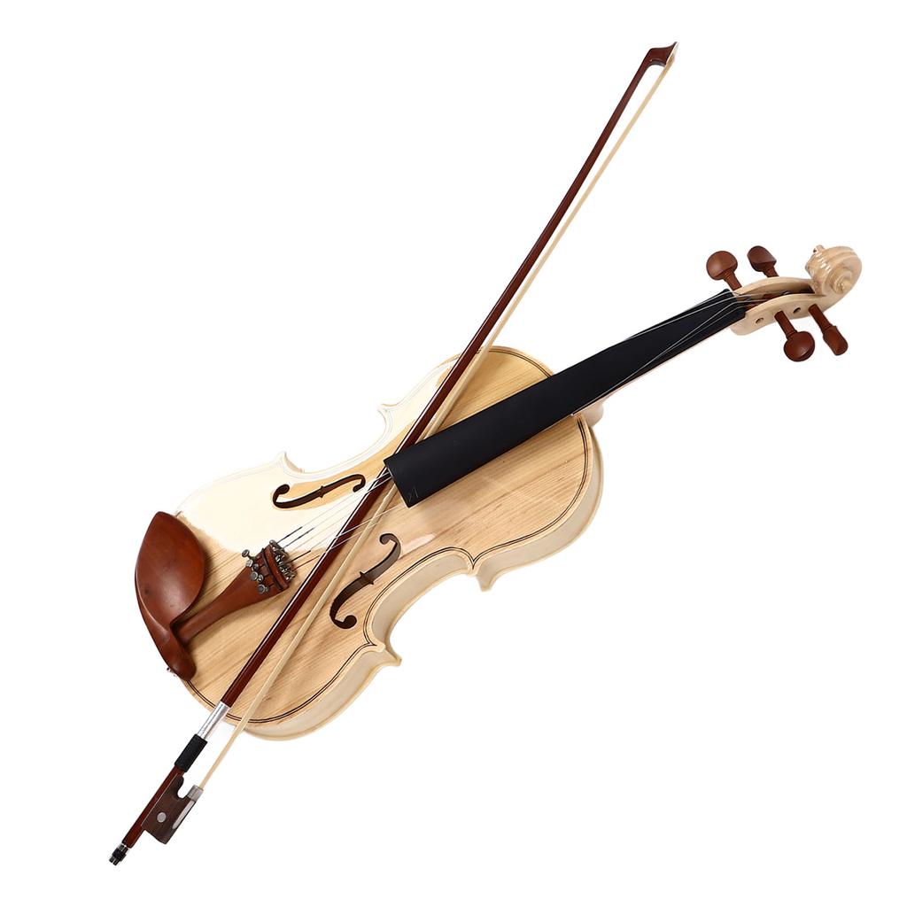44 Violin Kit Set for Beginners Student Maple Jujube Accessories with Storage Case