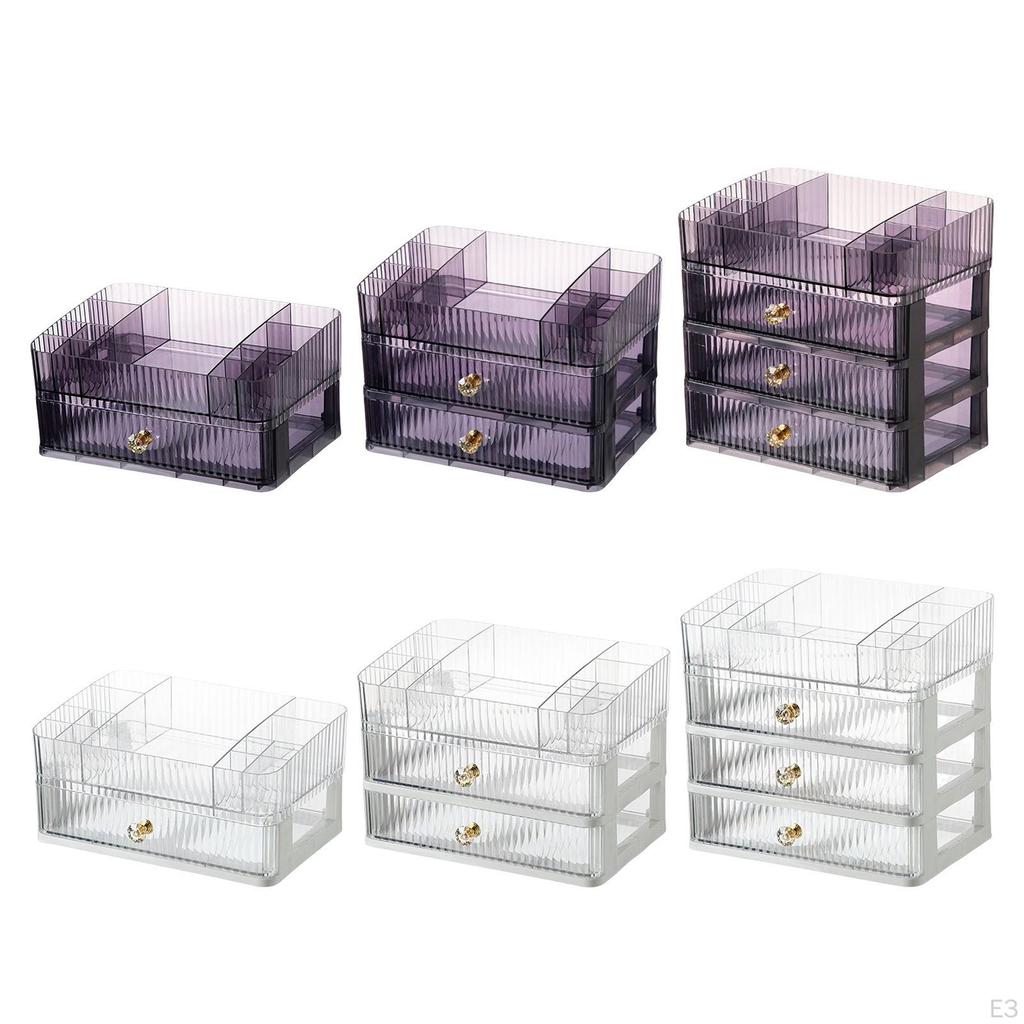 Kosmetikbox Tragbarer Hautpflegehalter Kosmetik-Display-Case Aufbewahrung für Schminktisch