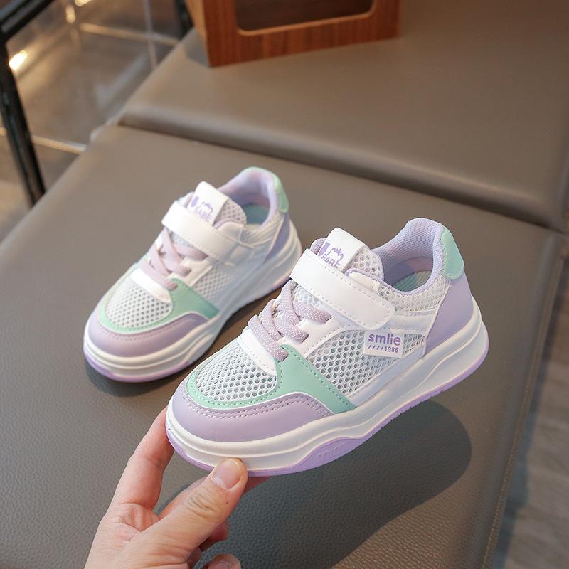 

Children s single-net low-top board shoes 2025 spring new soft-soled non-slip and breathable fashion versatile medium and older children s casual sh 26-31 yards, 6 pairs in one hand лавандовый