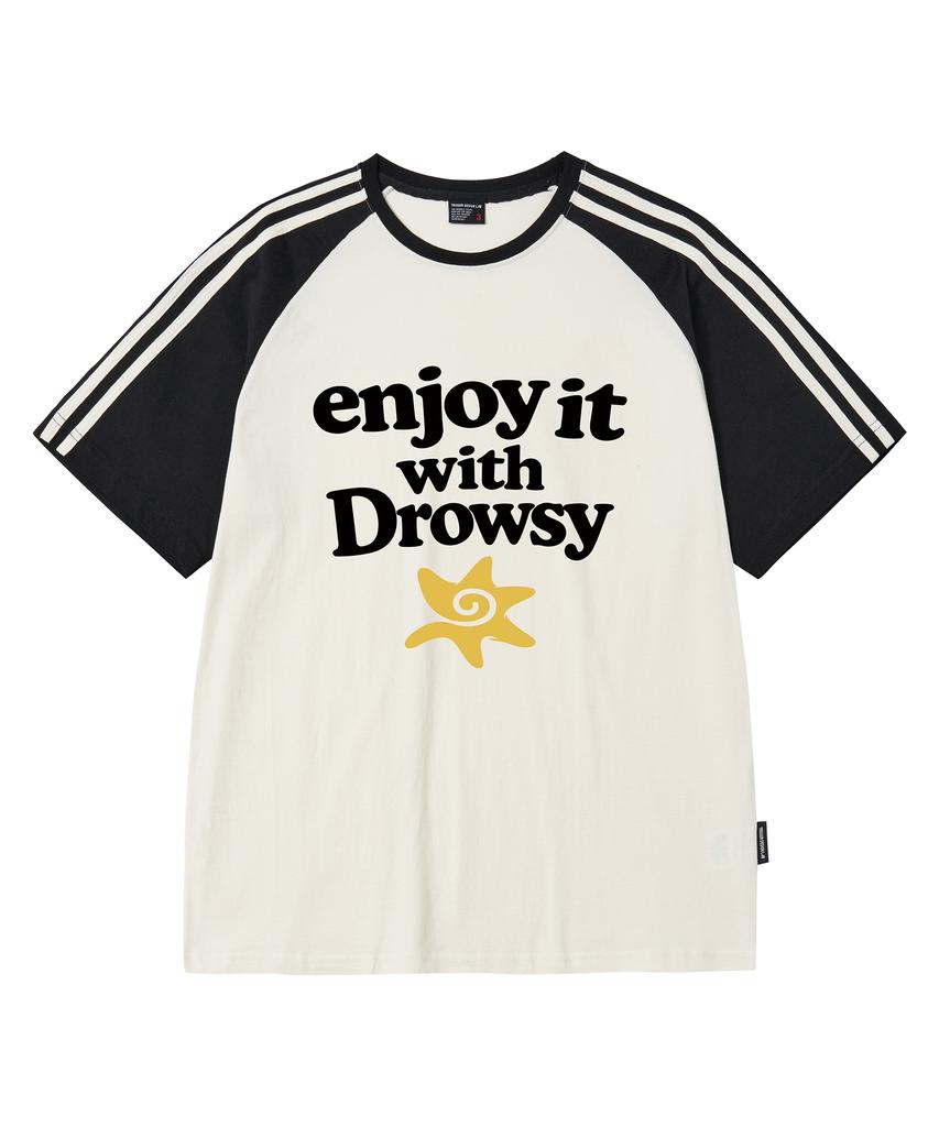 Deulousi Dw Enjoy Raglan Short Sleeve T-Shirt 5 Colors