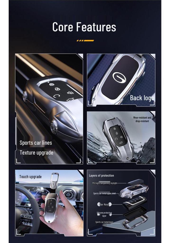 GAC Trumpchi Key Case for GS4, M6, Legend, GS5, GA8, GS8, GM6, GS7, M8 Models