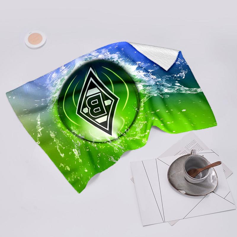 Beweis Strandtuch mit Borussia Mönchengladbach Logo Muster - weich, saugfähig, schnelltrocknend, maschinenwaschbar - perfekt zum Schwimmen, Camping, Baden