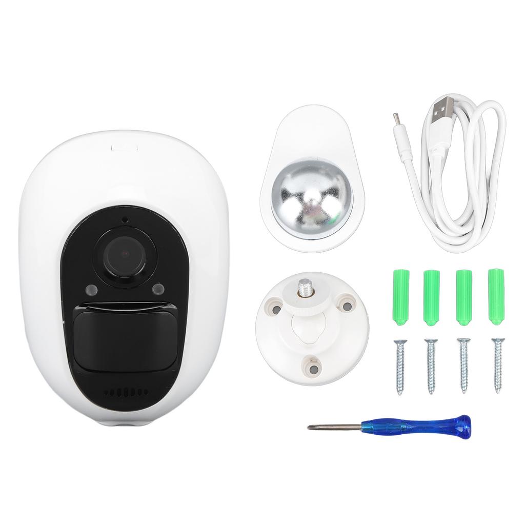 WiFi Security Camera 2MP 1080P 120 Degree Night Vision 2 Way Call PIR Detection IP66 Wireless