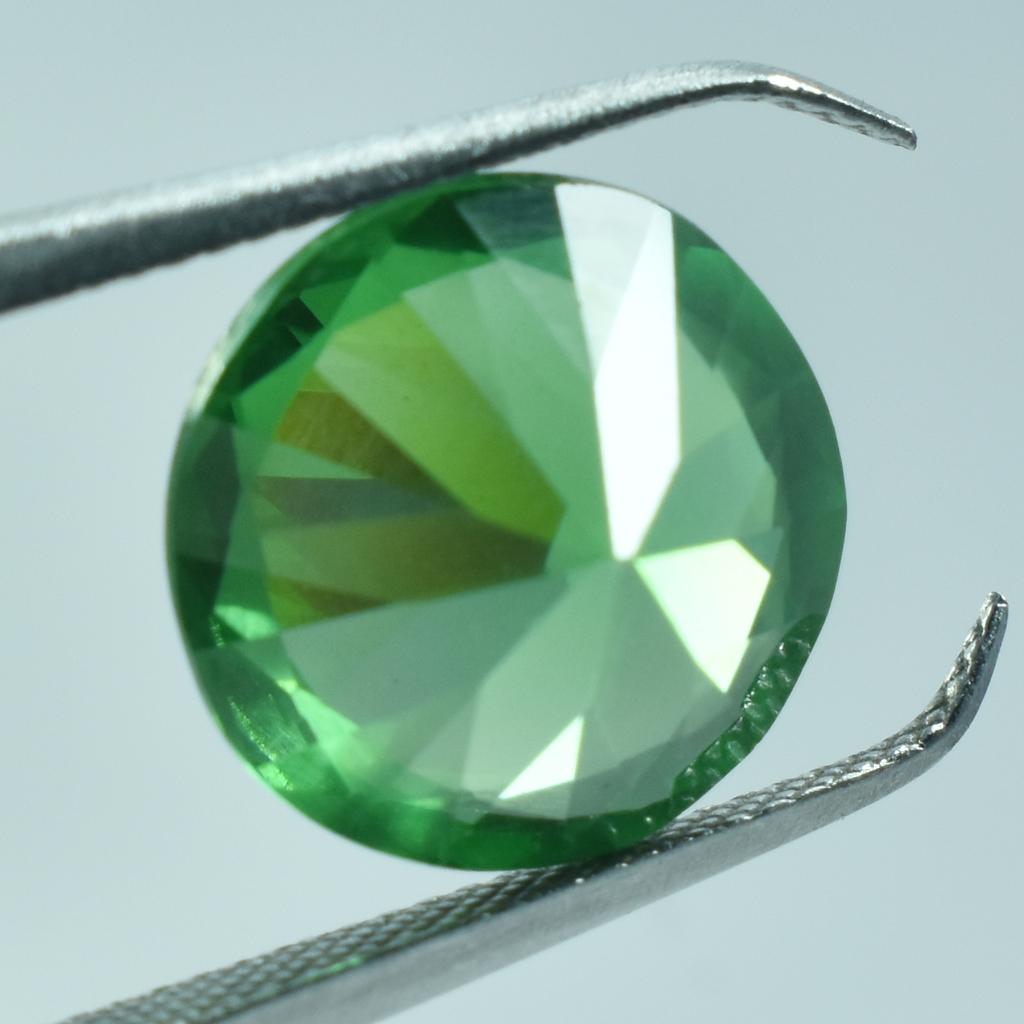Green Garnet 9.30 Ct Natural Round Cut Loose Gemstone