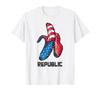 Banana American Flag Patriot America Party Funny Fruit Republic T-shirt