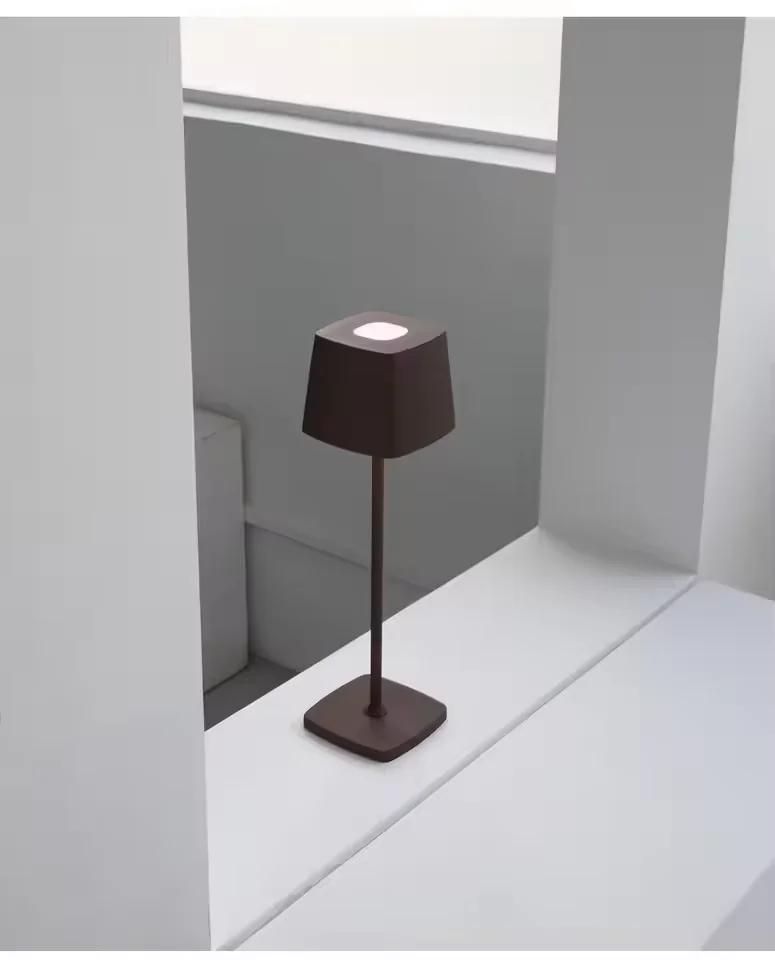 

USB-светильник-планка для отеля, ресторана, беспроводная настольная лампа, акриловое украшение, перезаряжаемая беспроводная настольная лампа для спальни brown теплый белый
