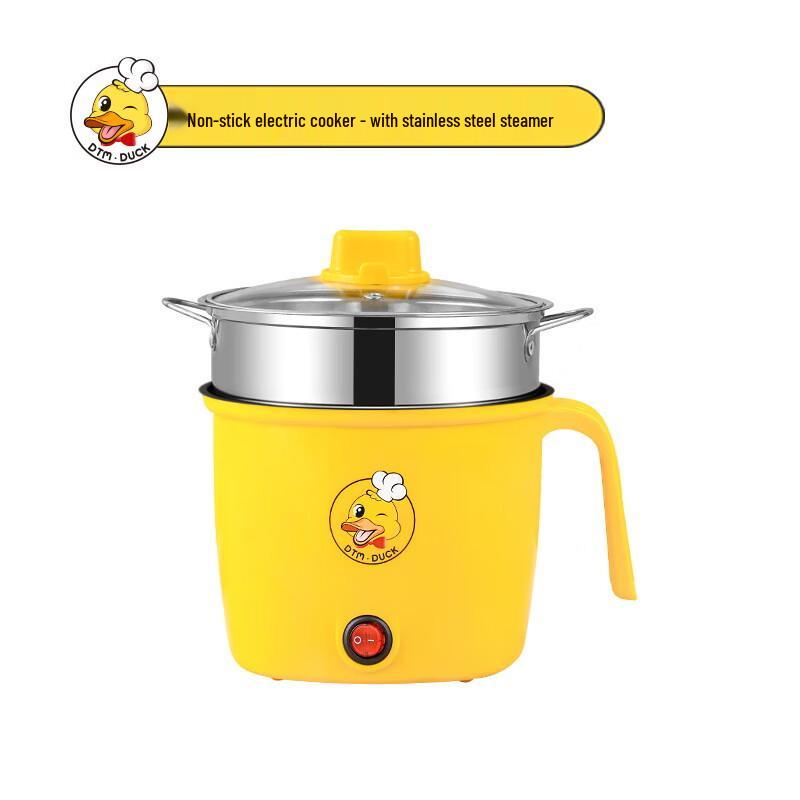 ZISIZ Non-Stick Electric Hot Pot with Steamer