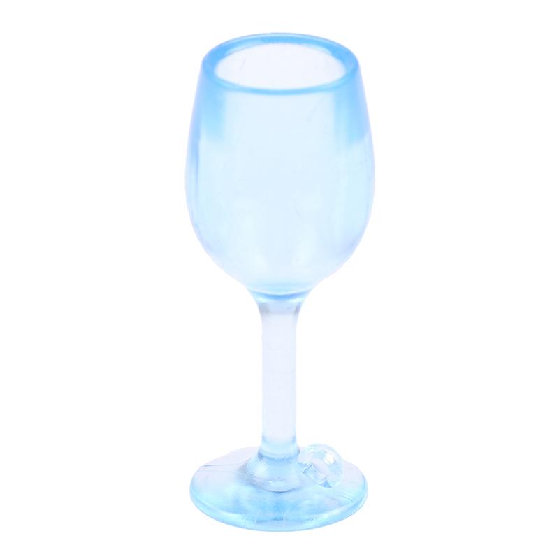 5Pcs 1:12 Doll Houses Colorful Wine Glass Cup Goblet Bar Drinking Miniature