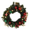 Xmas Wreath 50CM Artificial Decorative Front Door Hanging Wreath with Light for Holiday Home Decor