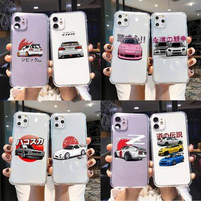 Auto essen schlafen JDM Handyhülle Für iPhone 11 12 13 pro max 13mini X XS MAX 6s 7 7plus 8 8Plus XR Klar funda Capa