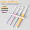 4/5PCS Floral Resin Grips Crochet Hook Non-Slip Knitting Tools Weave Needle Yarn Knitting 2.0-6.0mm DIY Weaving Tools Home Use