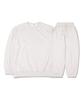 Tee Glake Plain Oversized Fleece-Lined Sweatshirt Jogger Pants Set Oatmeal