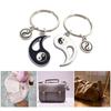 Versatile Yin Yang Keychain Puzzle Set Stylish Yin Yang Keychain Charm Couples' Eye Catching Keyrings Jewelry Accessory