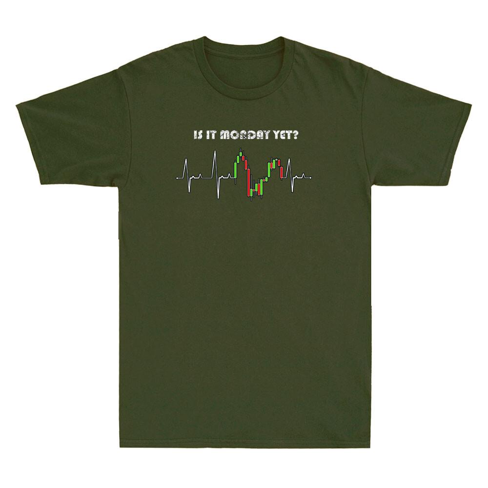 Is It Monday Yet Investor Day Trading Trader Gift Funny Vintage Unisexs Tshirt