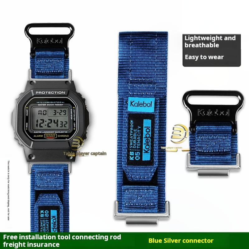 

Спортивний нейлоновий ремінець для годинника Чоловічий Для Casio G-shock GM-5600 Dw5600 gw-m5610 Gw-b5600 GA2100 GM2100 Полотняний ремінець Металевий адаптер 16mm