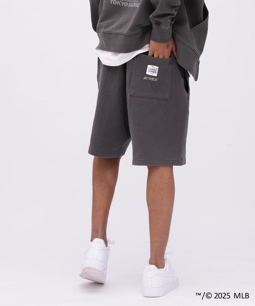 AVIREX MLB TOKYO SERIES SWEAT SHORTS Men's M 410 Charcoal 783-5113012