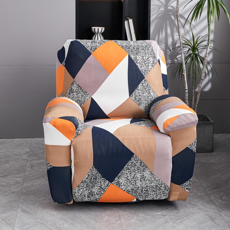 1PC Stretch Geometry Recliner Armchair Cover Split Relax Sofa Slipcover 1seater All-inclusive Single Couch Cover for Living Room
