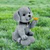 Dog Figurine Butterfly Dog Solar Garden Statue for Patio Balcony Yard Lawn Garden Light Housewarming Gift for Garden
