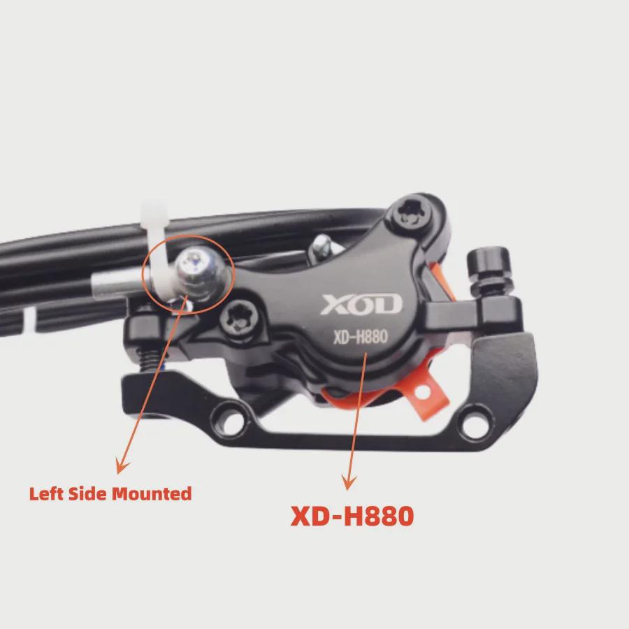 XOD XD-H800/880 elektrisk sykkelscooter med vanntette 2-kjerners olje- og skivebremser