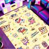 Crayon Shin Print Rug, Washable Floor Carpet, For Entryway Dorm Laundry Room Office Study, Home Decor Birthday Christmas Gift
