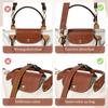 [Gastinsave] Purse Strap Replacement, Leather Wide Handbag Crossbody Shoulder Strap for Women's Tote Bag