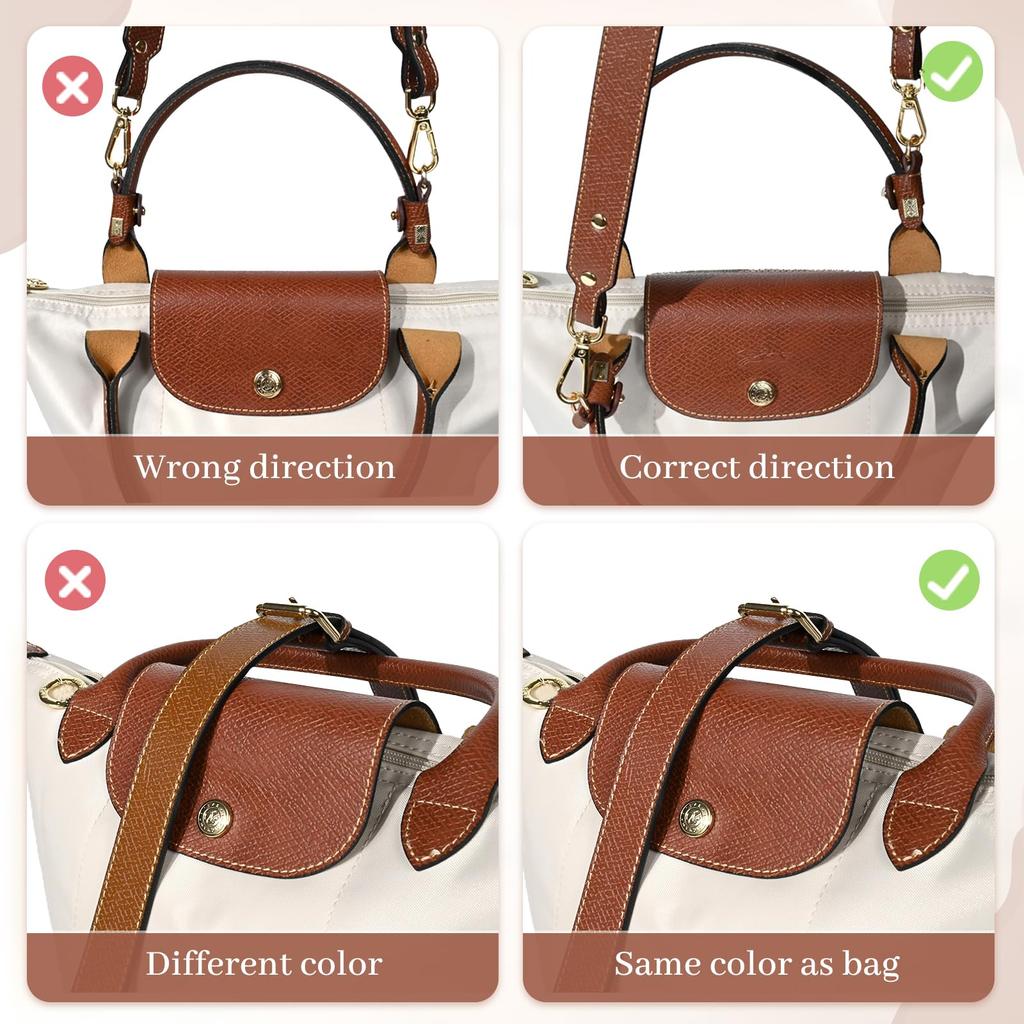 [Gastinsave] Purse Strap Replacement, Leather Wide Handbag Crossbody Shoulder Strap for Women's Tote Bag