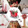 Festive Christmas Tree Ornaments Hollowed 3D Sleigh Decorations For Indoor For Indoor Holiday Family For Christmas Tree