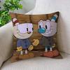 Cartoon C-Cupheads Classic Pillow Anime Pillow Sofa Bed Head Pillow Cover Cushion Cover 45X45 Cm Fashion