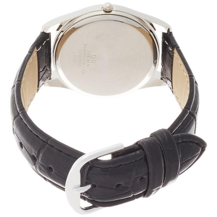 [Citizen Q&Q] Analoge Uhr Lederarmband QA00-301 Herren Schwarz