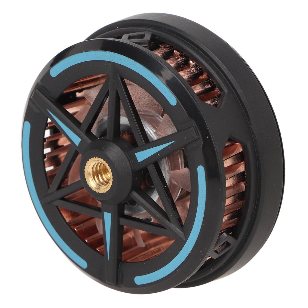 Black Portable Mobile Phone Radiator Intelligent Temperature Control Phone Radiator Fan for Gaming Live Streaming