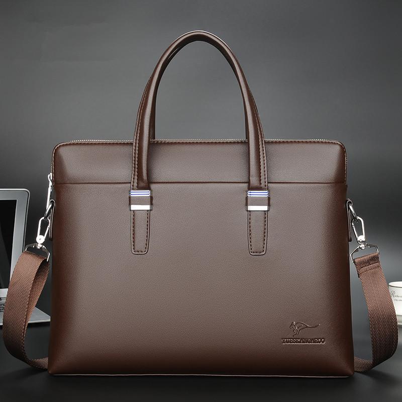 

TS JYL laptop bag,Men Handbag Shoulder Crossbody Business Briefcase Laptop Bag Casual 14 коричневий