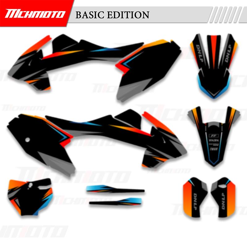 MCHMFG Motorcycle Full Graphics Backgrounds Decal Stickers Kits For KTM SX65 2016- MC65 MC 65